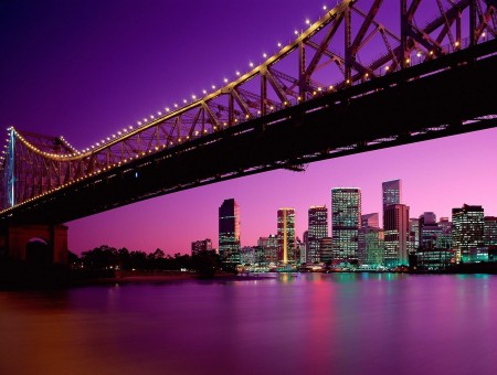 Purple bridge ti city