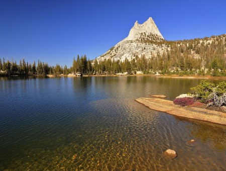 Mountain and lake