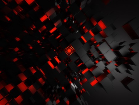 REd and black abstraction