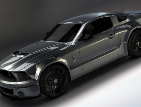Grey Ford Shelby