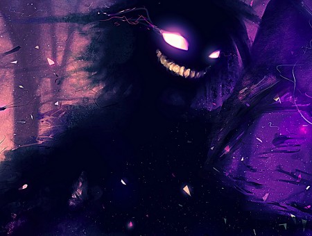 Spooky monster smile