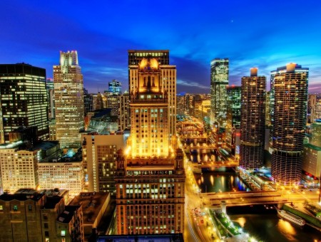 Chicago in night