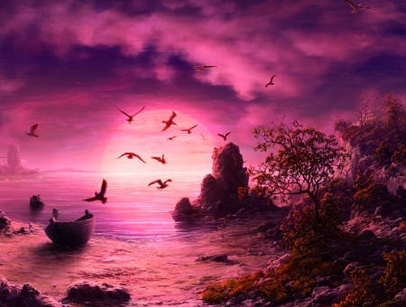 Purple horizon