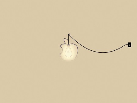 Light bulb apple logo