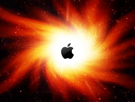 Apple space logo