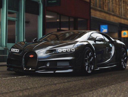 Bugatti Chiron in city