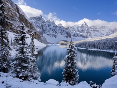 Winter perfect lake