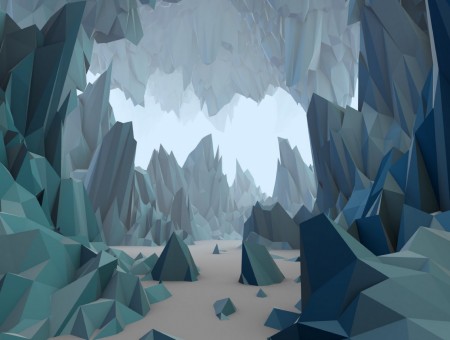 Ice mountains art