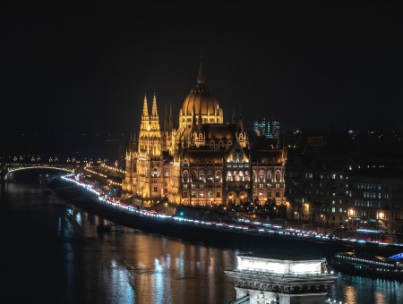 Budapest night  lights