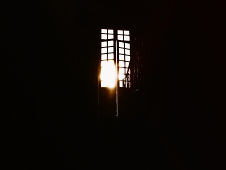 Door in dark room