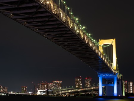 Bridge in night city