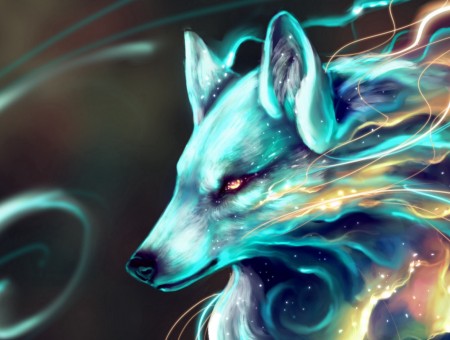 Space wolf art - Wallpapers Every Day