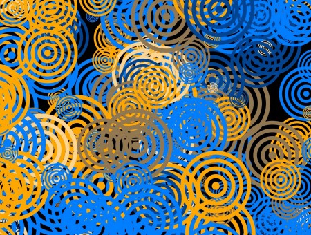 Yellow and blue circles