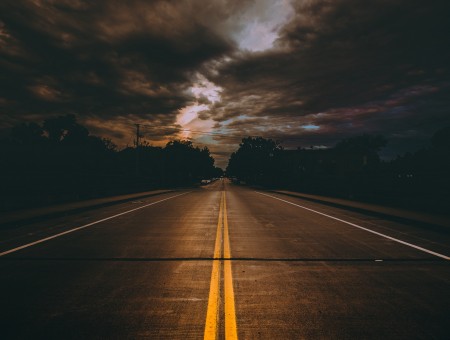 Highway in the evening